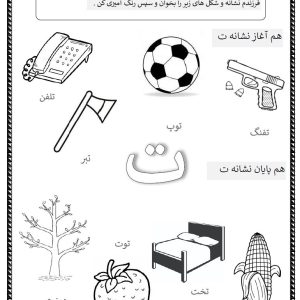 کاربرگ هم آغاز و هم پایان نشانه ت