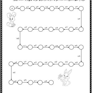 کاربرگ ضرب و تقسیم سوم