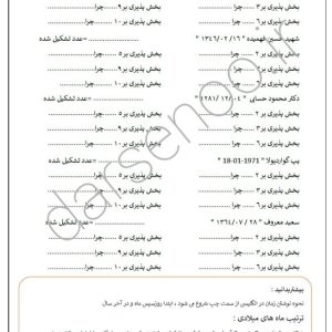 کاربرگ بخش پذیری